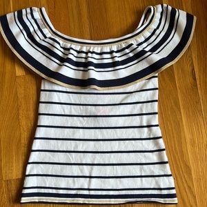 NWT Lilly Shining Sea Strip Too - Navy, white and Gold 🌸🌸🌺🌺